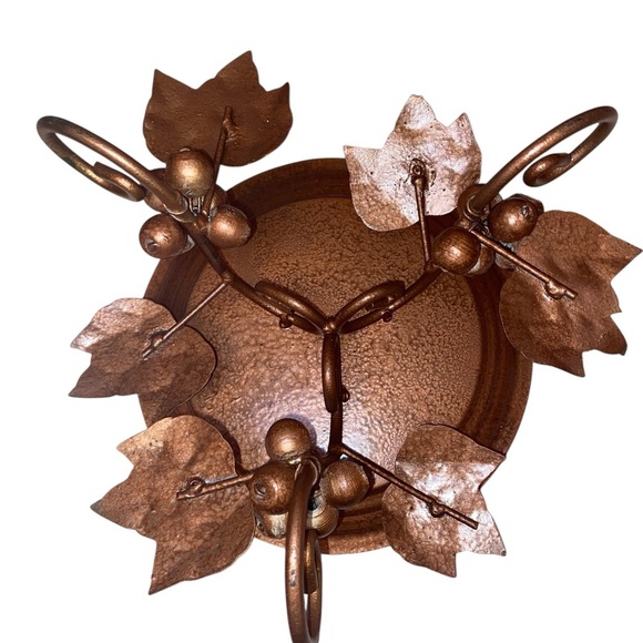 PLANT STAND Rustic Vintage Metal Tabletop Plant Stand Copper (Painted) - Picture 2 of 5